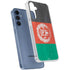 Afghanistan Flag Distressed Galaxy S24 Clear Case